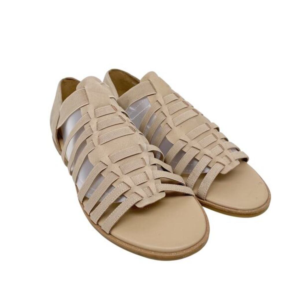 Eileen Fisher Women's Rato Beige Tumbled Nubuck Sandals Size‎ 7